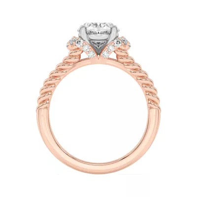 Kit Waterfall Halo Engagement Ring