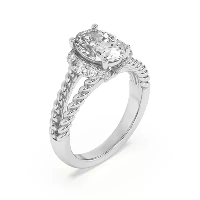 Kit Waterfall Halo Engagement Ring