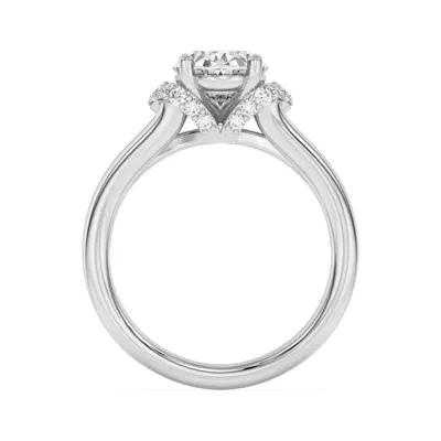 Kiana Waterfall Halo Engagement Ring