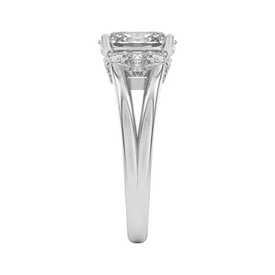 Kiana Waterfall Halo Engagement Ring