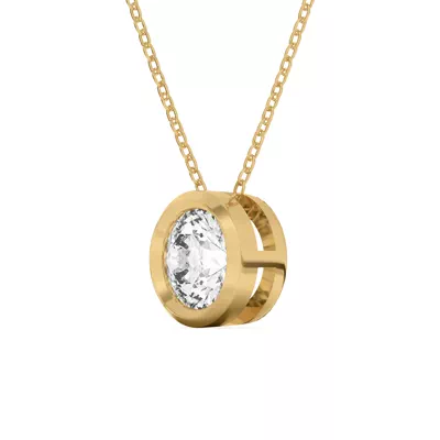 Beveled Bezel Pendant