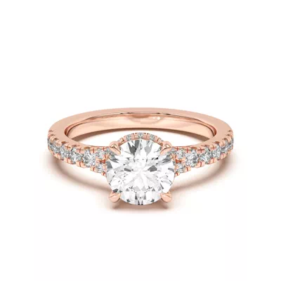 Orbit Halo Split Pavé Engagement Ring