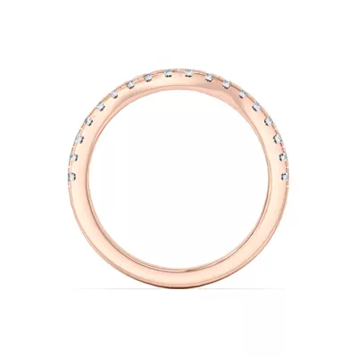 Orbit Pavé Curved Band