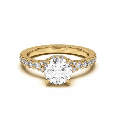 Orbit Halo Split Pavé Engagement Ring