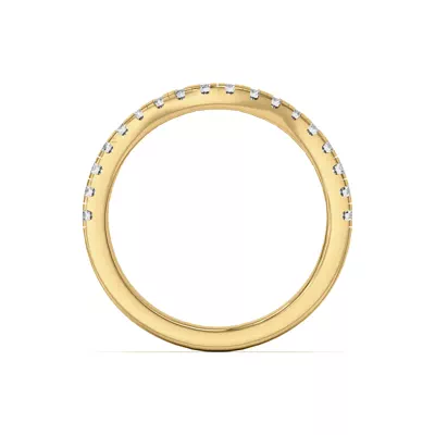 Orbit Pavé Curved Band