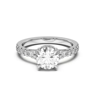 Orbit Halo Split Pavé Engagement Ring