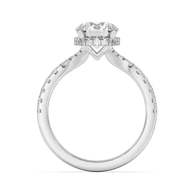Orbit Halo Split Pavé Engagement Ring