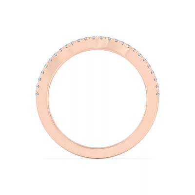 Cambridge Curved Pavé Band