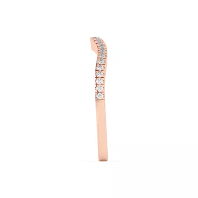 Cambridge Curved Pavé Band