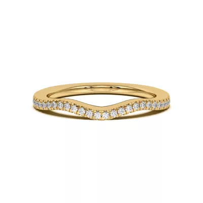 Cambridge Curved Pavé Band
