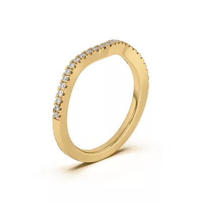 Cambridge Curved Pavé Band