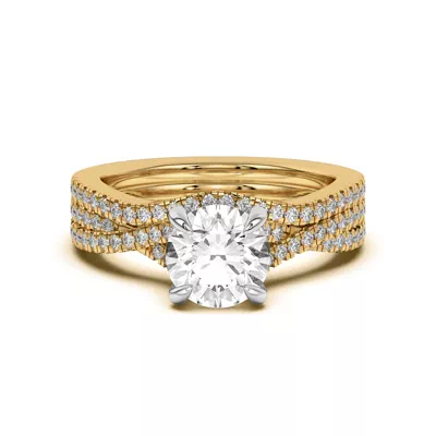 Cambridge Curved Pavé Band