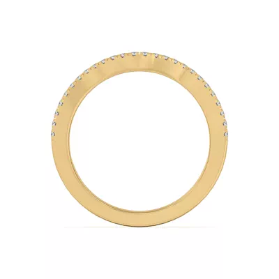 Cambridge Curved Pavé Band