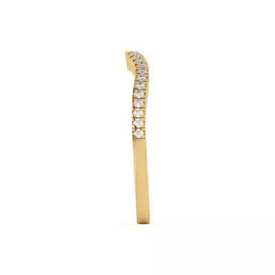 Cambridge Curved Pavé Band