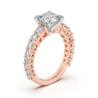 Lavelle Graduated Lab Engagement Ring