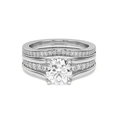 Vesara Curved Channel Pavé Band