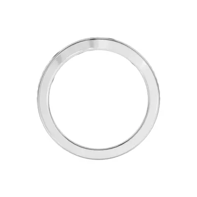 Vesara Curved Channel Pavé Band