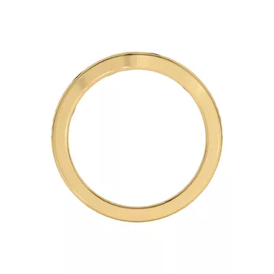 Vesara Curved Channel Pavé Band
