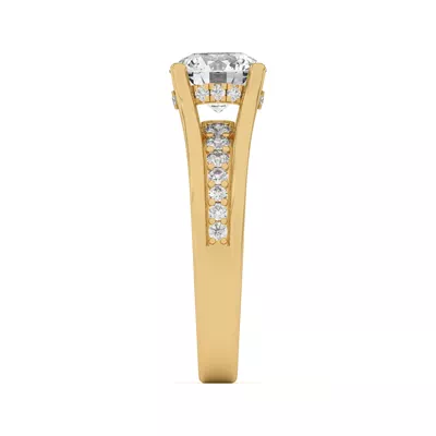 Vesara Pavé Split Band Engagement Ring
