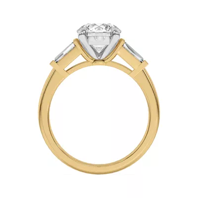 Arden Tapered Lab Baguette Engagement Ring