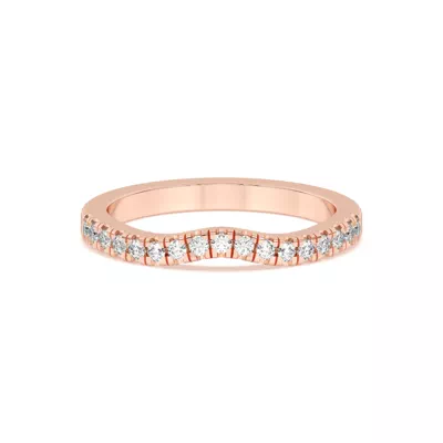 Trielle Pavé Curved Band