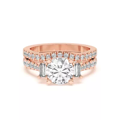 Trielle Pavé Curved Band