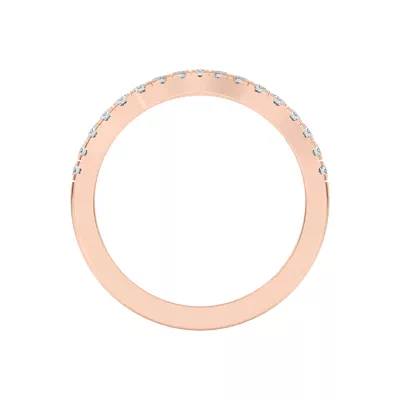 Trielle Pavé Curved Band