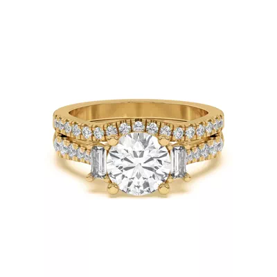 Trielle Pavé Curved Band