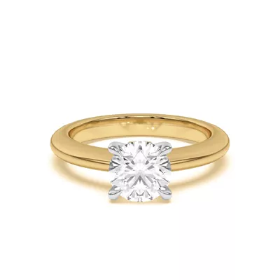 Golden Heart Engagement Ring