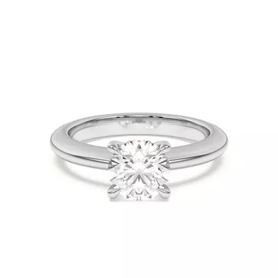 Golden Rose Heart Engagement Ring