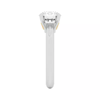 Golden Heart Engagement Ring