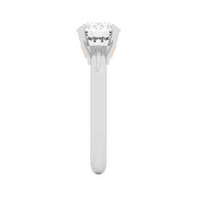 Golden Rose Heart Engagement Ring