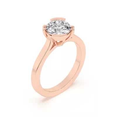 Fusion Mixed Prong Engagement Ring
