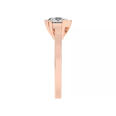 Fusion Mixed Prong Engagement Ring