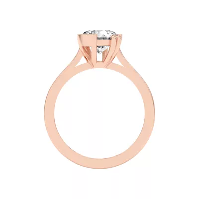 Fusion Mixed Prong Engagement Ring
