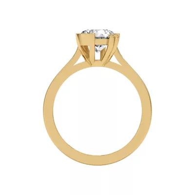 Fusion Mixed Prong Engagement Ring