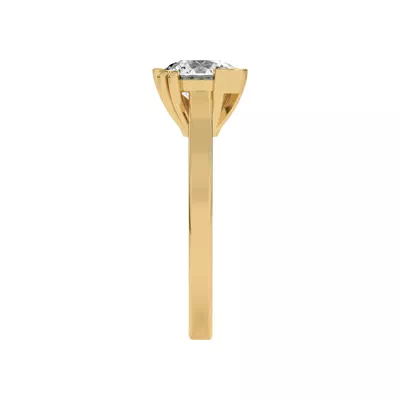 Fusion Mixed Prong Engagement Ring
