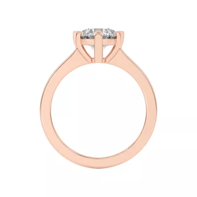 Prisma Mixed Prong Engagement Ring