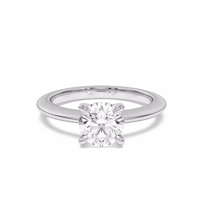 Golden Rose Heart Petite Engagement Ring