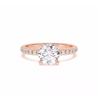 Betsy Classic Lab Pavé Engagement Ring