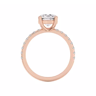 Betsy Classic Lab Pavé Engagement Ring