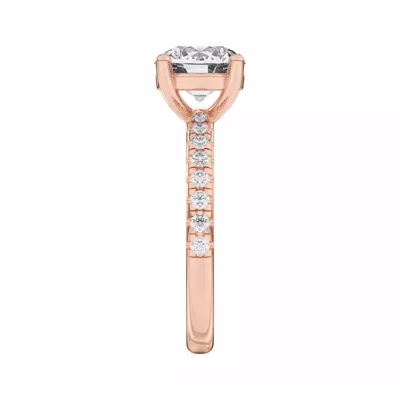 Betsy Classic Lab Pavé Engagement Ring