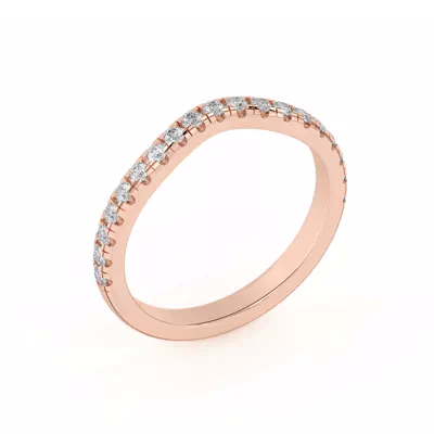 Betsy Classic Curved Pavé Band