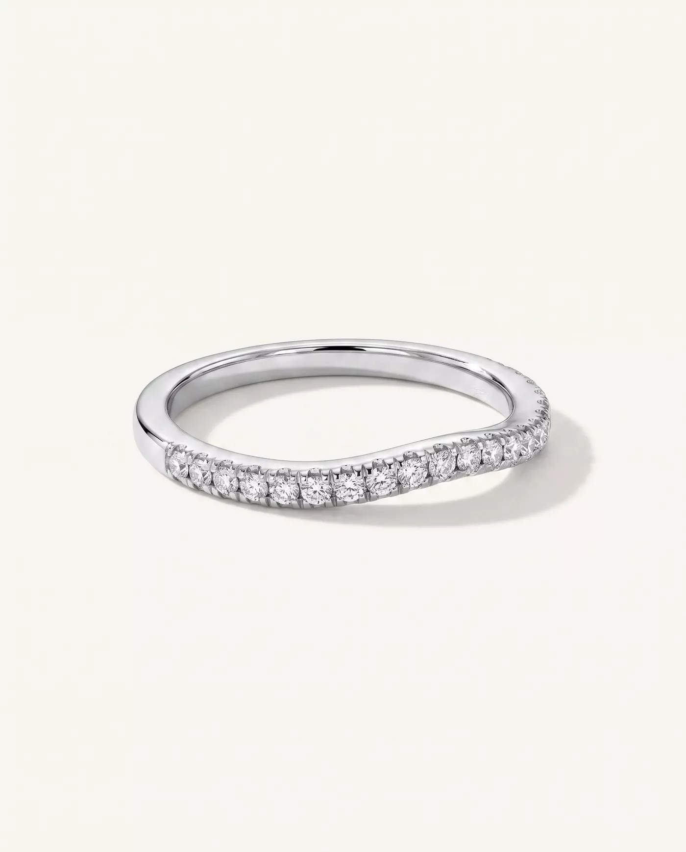 Betsy Classic Curved Pavé Band