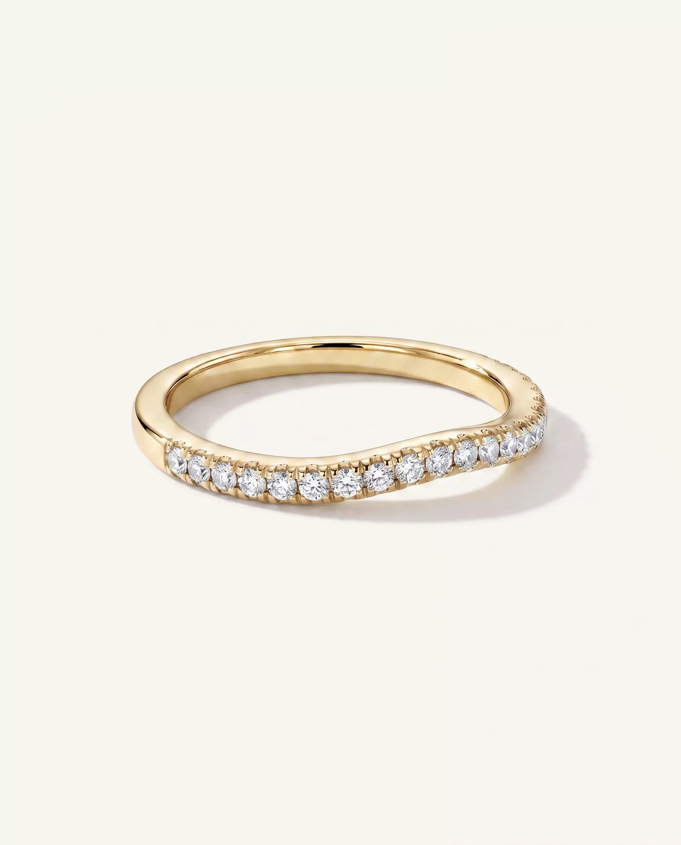 Betsy Classic Curved Pavé Band