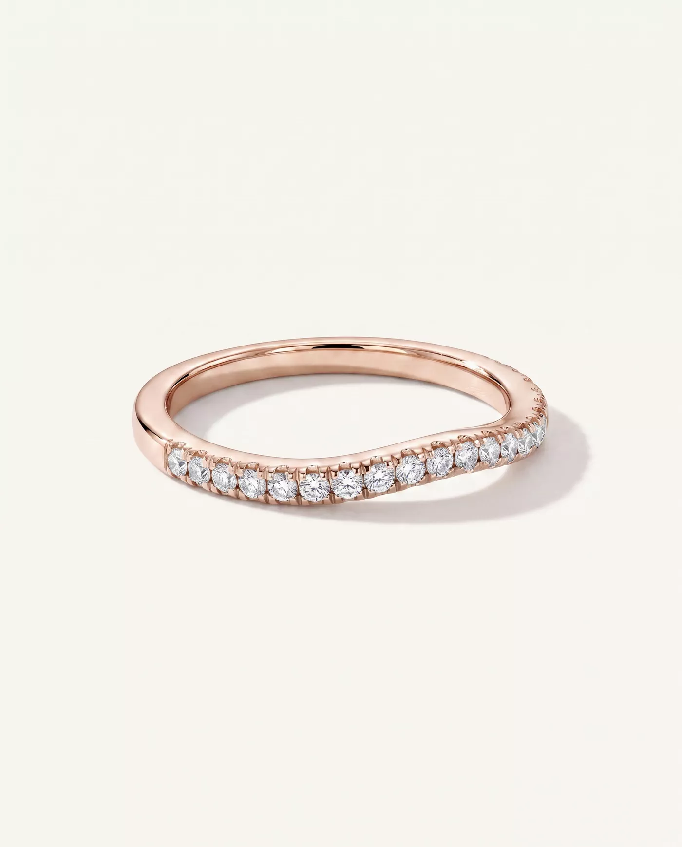 Betsy Classic Curved Pavé Band