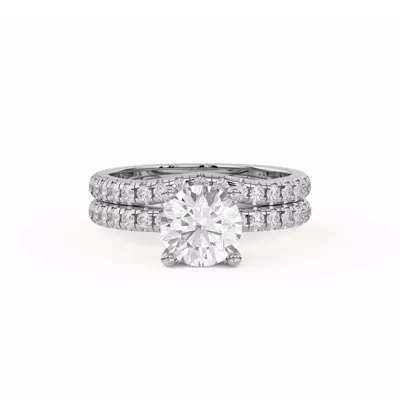 Betsy Classic Curved Pavé Band