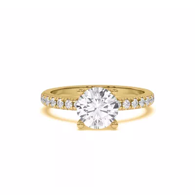 Betsy Classic Pavé Engagement Ring