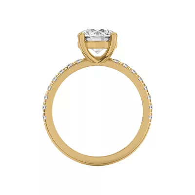 Betsy Classic Pavé Engagement Ring