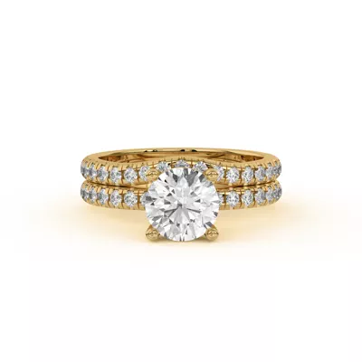 Betsy Classic Curved Lab Pavé Band